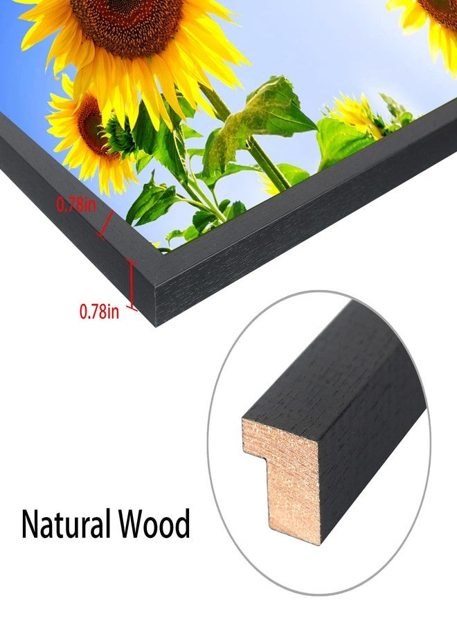 Mxtallup 9x21 Picture Frame Solid Wood 9x21 Poster Frame for Wall 9x21Photo Frames Family Black (T22B921) - Image 5